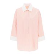 By Malene Birger Randig Tunika Stil Skjorta Pink, Dam