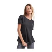 Liu Jo Klassisk T-shirt Black, Dam