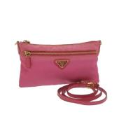 Prada Vintage Pre-owned Nylon prada-vskor Pink, Dam