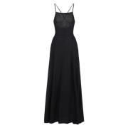 Emporio Armani Maxi Dresses Black, Dam