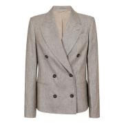 Brunello Cucinelli Brun Silverjacka Brown, Dam