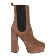 Sergio Rossi Ankle Boots Brown, Dam