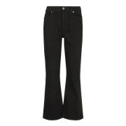 7 For All Mankind Utsvängda jeans Black, Dam