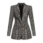 Balmain Kavaj med djurmotiv Gray, Dam