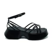 Vic Matié Mini Yoko Svart Läder Sandal Black, Dam