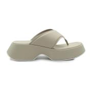 Vic Matié Flip Flops Beige, Dam