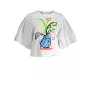 Desigual Stiligt Vit Bomull T-Shirt White, Dam