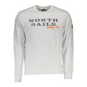 North Sails White Cotton Sweater White, Herr