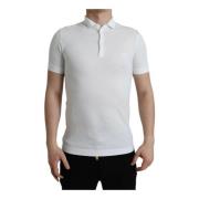 Dolce & Gabbana Kronbroderad Krage T-shirt White, Herr