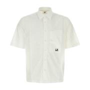C.p. Company Short Sleeve Shirts White, Herr