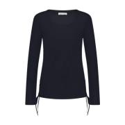 Jane Lushka Long Sleeve Tops Blue, Dam