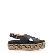 Paloma Barceló Francia Black Nappa Sandal Black, Dam