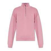 Maison Kitsuné Sweatshirt med ståkrage Pink, Dam
