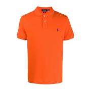 Ralph Lauren Gul & Orange Bomullspolo Orange, Herr