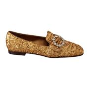Dolce & Gabbana Flat Sandals Yellow, Dam