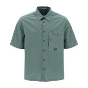 C.p. Company Short Sleeve Shirts Green, Herr