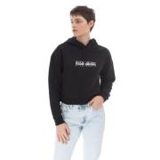 Napapijri Svart hoodie lös passform vår/sommar stil Black, Dam