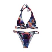 Feel me Fab Miami Tryckt Bikini Set Multicolor, Dam