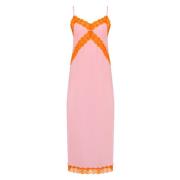 Jaaf Candy Pink Sidenskjol i Crepe de Chine Pink, Dam