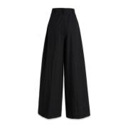 Mantù Wide Trousers Black, Dam