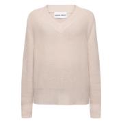 Emerson Renaldi V-neck Knitwear Beige, Dam