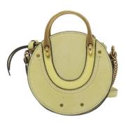 Chloé Pre-owned Pre-owned Mocka handvskor Yellow, Dam