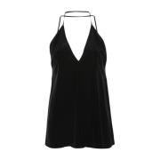 TotêMe Sleeveless Tops Black, Dam