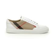 Burberry Hus Check Sneakers White, Dam