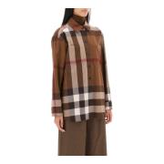 Burberry Check Flannel Overshirt Multicolor, Dam