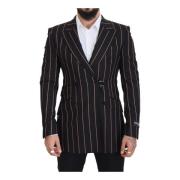 Dolce & Gabbana Slim Fit Peak Revers Blazer Multicolor, Herr