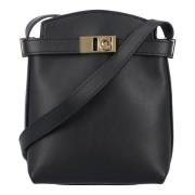 Salvatore Ferragamo Elegant Bicolor Axelväska Black, Dam