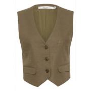 Gestuz Vests Brown, Dam