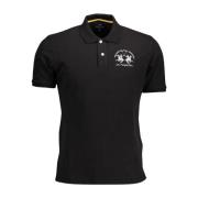 La Martina Polo Shirts Black, Herr