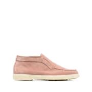 Santoni Rosa Läderloafers Pink, Dam