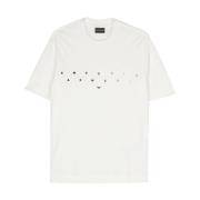 Emporio Armani Puffy Vanilla Tee för Män White, Herr