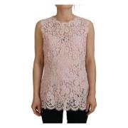 Dolce & Gabbana Sleeveless Tops Pink, Dam