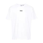 Gcds Optisk Vit Basic Logo Tee White, Herr