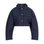 Jacquemus Marinbrun Denim Obra Jacka Blue, Dam