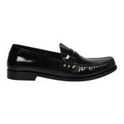 Saint Laurent Penny Loafer Tofflor Black, Herr