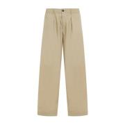 Universal Works Sand Oxford Byxor Beige, Herr