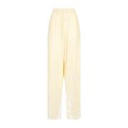 Balenciaga Wide Trousers Beige, Dam