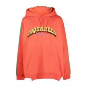 Dsquared2 Röd Hoodie Red, Herr