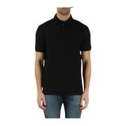 Emporio Armani Polo Shirts Black, Herr