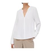 Tommy Hilfiger Dam V-ringad Blus White, Dam