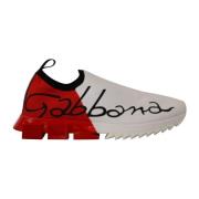 Dolce & Gabbana Vita Sorrento Sneakers med Röda Accents Multicolor, He...