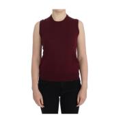 Dolce & Gabbana Sleeveless Tops Red, Dam