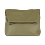 Cortana Delhi, oliv läderclutch Green, Dam