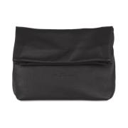 Cortana Delhi, svart läderclutch Black, Dam