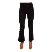 Nenette Flared Jeans Black, Dam