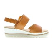 Gabor Flat Sandals Brown, Dam